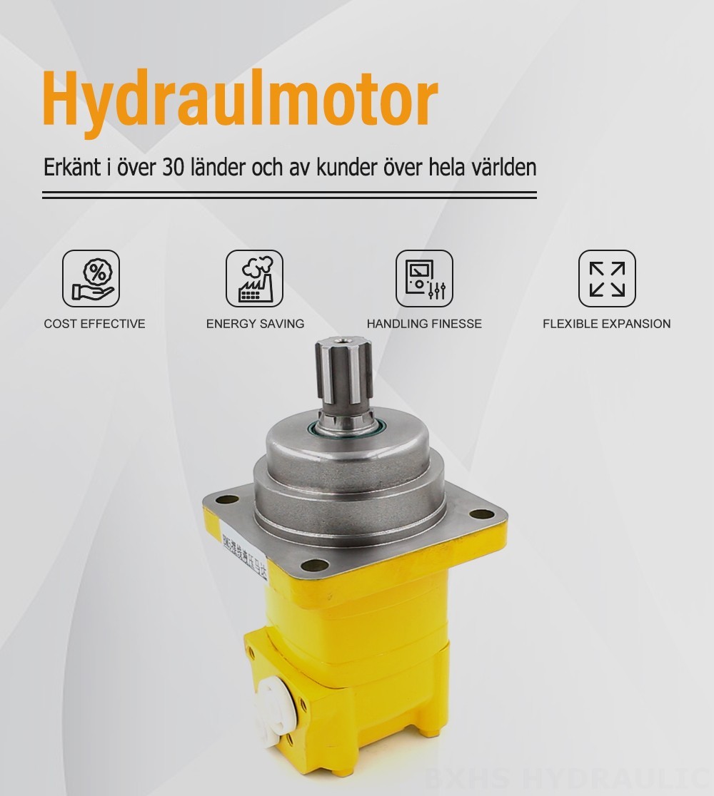 BM5W_Cycloid hydraulmotor 195 cc/varv 75 L/min hydraulmotor